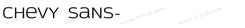 chevy sans字体转换